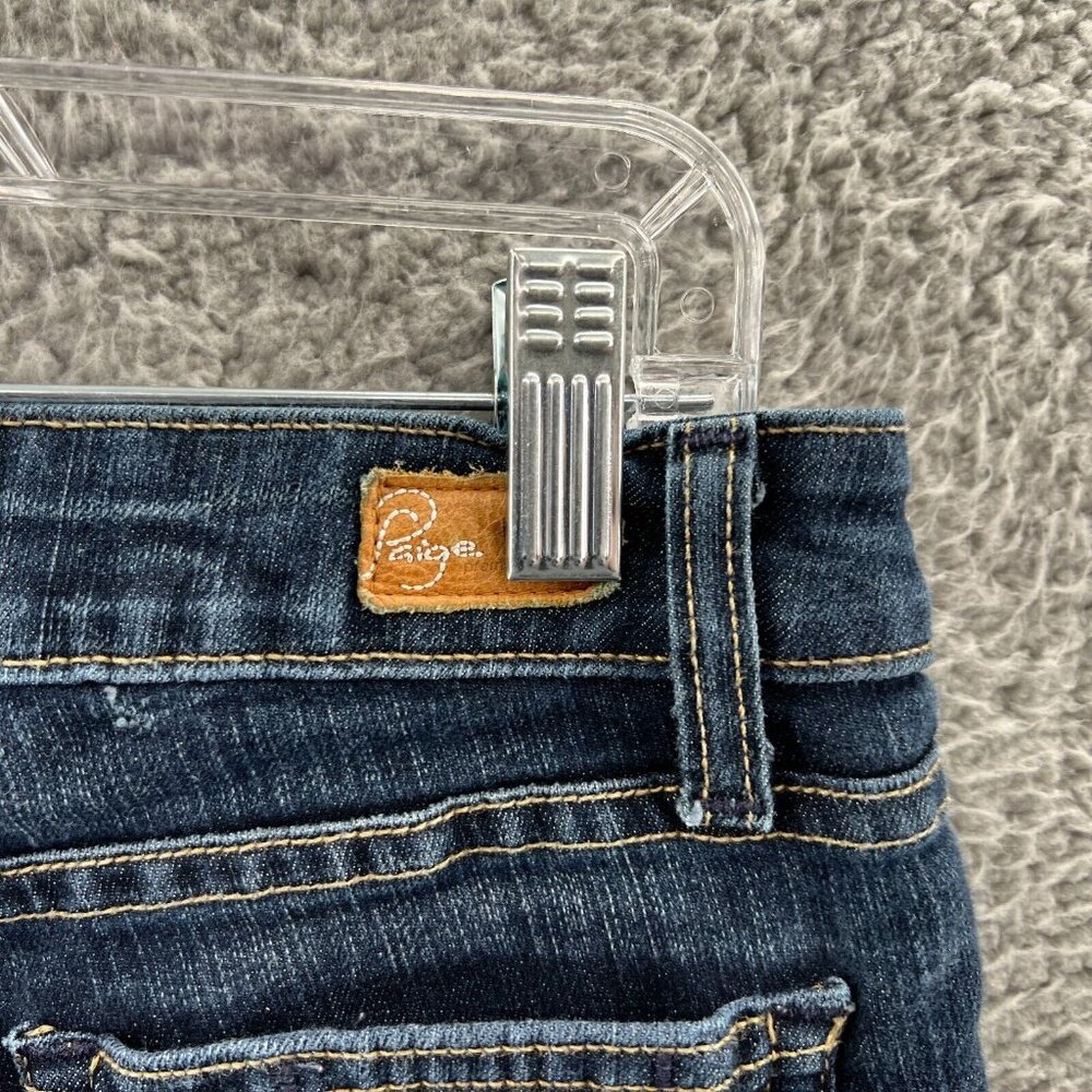 Paige Skyline Jeans Womens 26 Skinny Made In Usa Blue Stretch Denim * - Picture 4 of 11